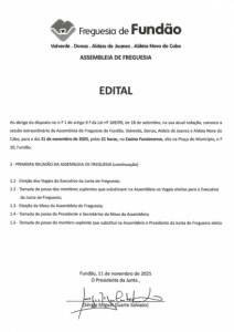 EDITAL Assembleia de Freguesia
