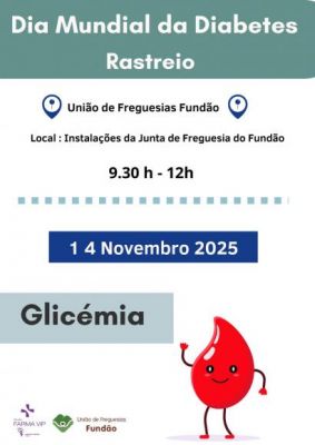 Dia Mundial da Diabetes - Rastreio Glicémia
